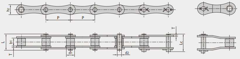 S型、C型鋼制滾子鏈